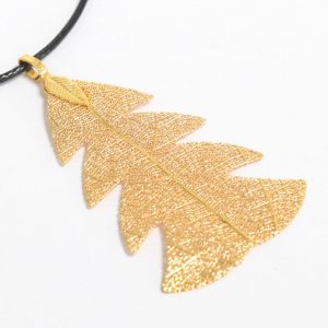 Festive Fir Gold Necklace