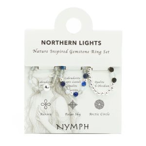 Nymph Spirit Gemstone Ring Set – Northern Lights