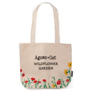 Wildflower Garden Tote Bag – Red Flowers