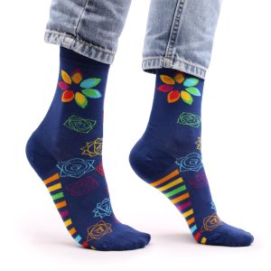 Bamboo Socks 36–40 – Rainbow Chakra