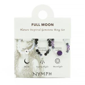 Nymph Spirit Gemstone Ring Set – Full Moon