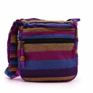 Large Nepal Sling Bag (Adjustable Strap) - Wild Flowers