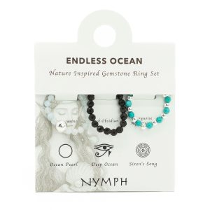 Nymph Spirit Gemstone Ring Set – Endless Ocean