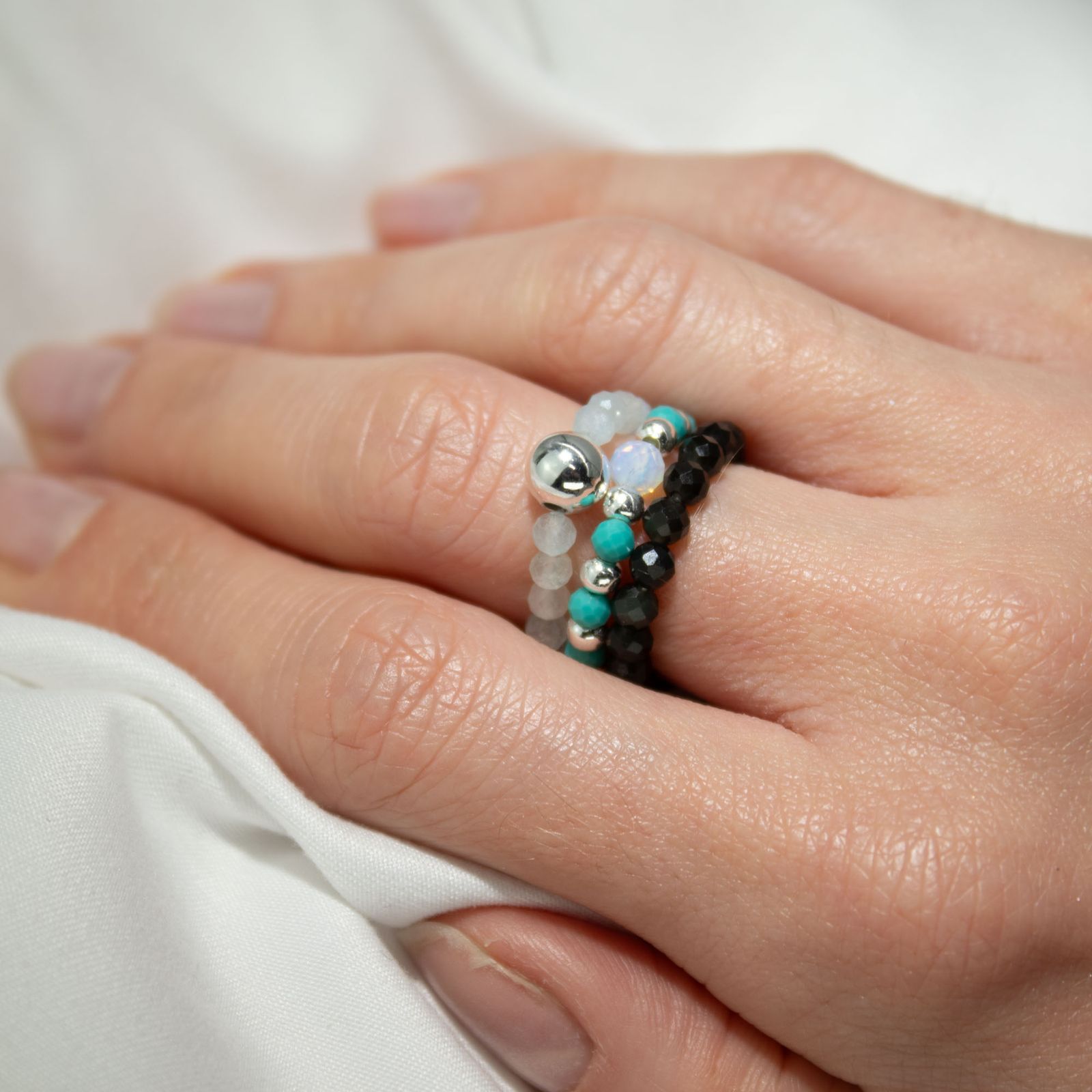 Nymph Spirit Gemstone Ring Set – Endless Ocean - Image 8